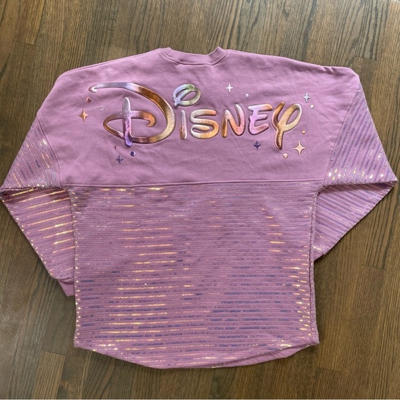 DISNEY 50th Anniversary EARidescent Sequined Spirit Jersey, Mickey, Adult Medium - Picture 1 of 10